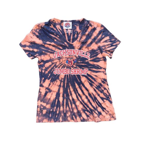 Jacksonville Jumbo Shrimp Minor League Baseball Bleached Tee - Picture 1 of 4